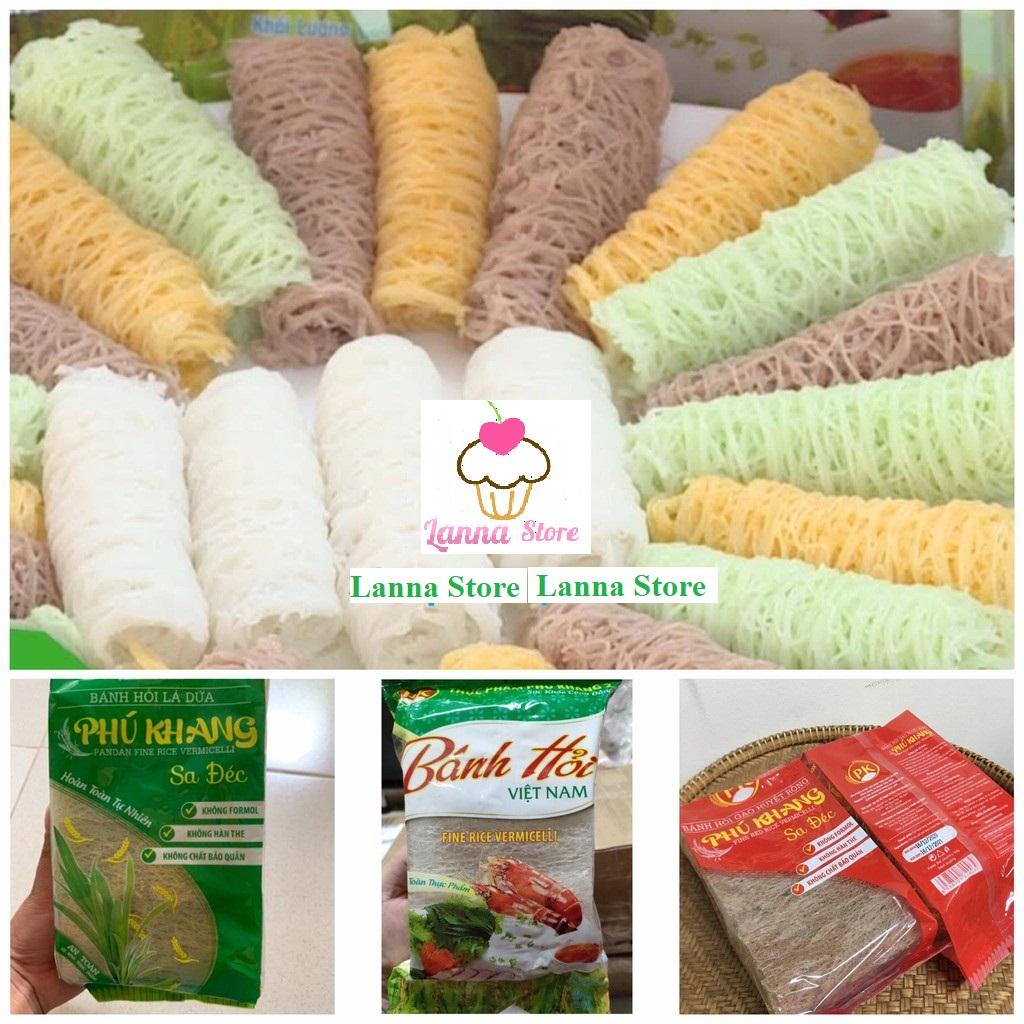[Có sẵn] Bánh hỏi khô Sa Đéc Phú Khang (lá dứa, trắng, gạo lứt, 3 màu) - Gói 300gr