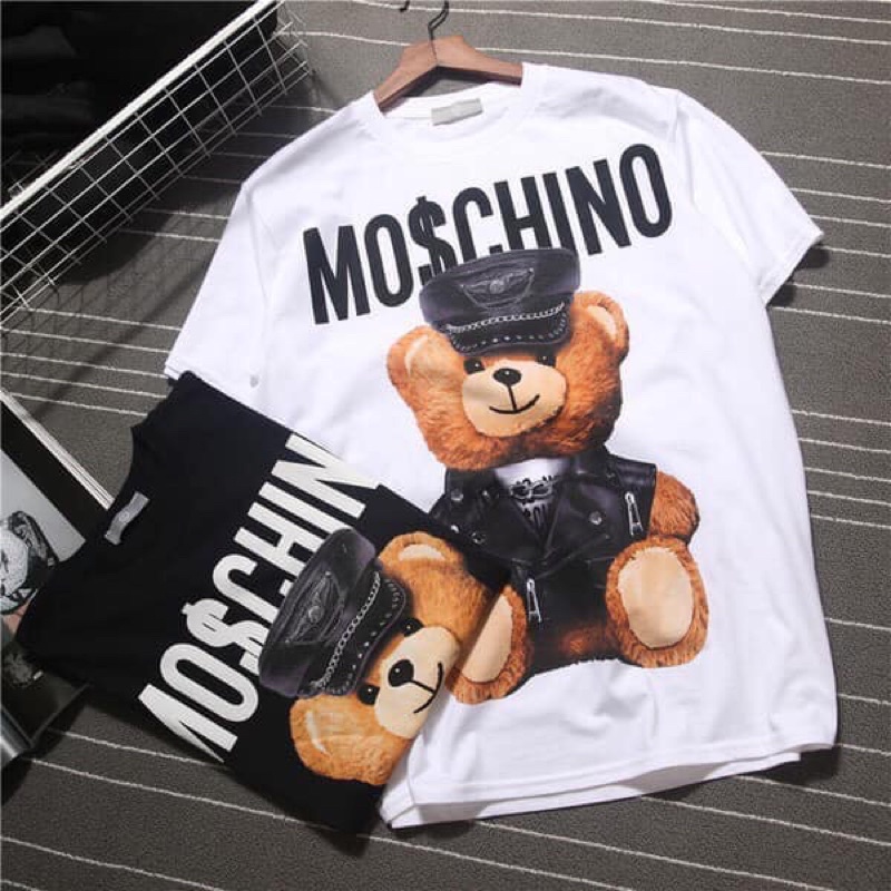 áo thun ngắn tay moschino gấu full size nam nữ