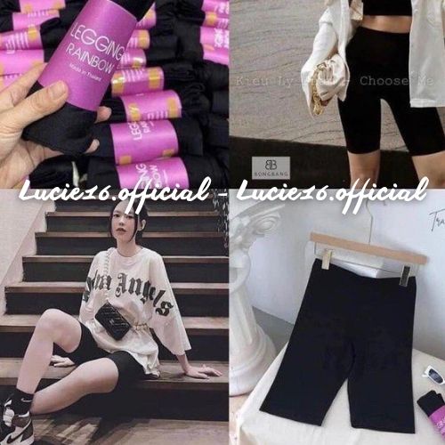Quần legging lửng đùi lưng cao co dãn tốt không túi nâng mông co dãn 4 chiều thời trang mới năng động - Lucie16.official | BigBuy360 - bigbuy360.vn