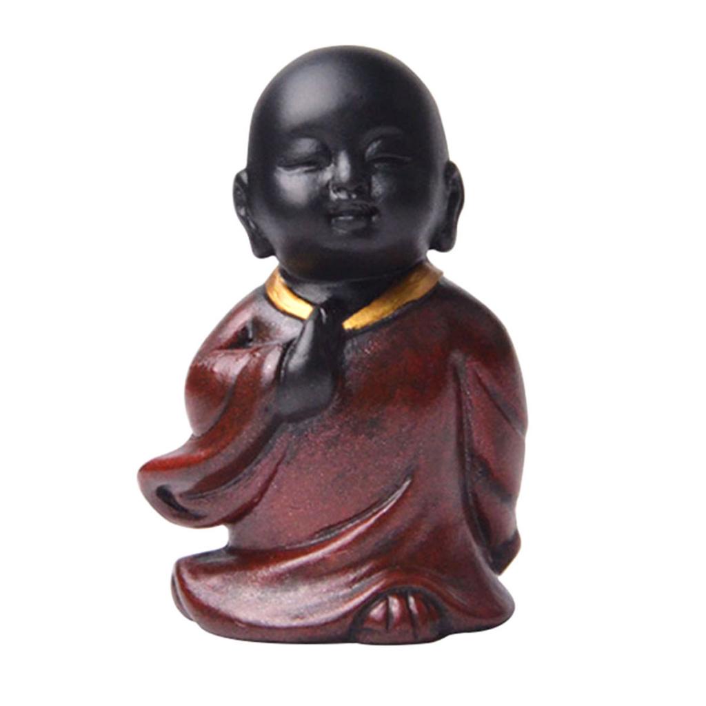 Đồ trang trí Chú Tiểu Đứng Bằng Nhựa Resin Trang Trí Xe Hơi