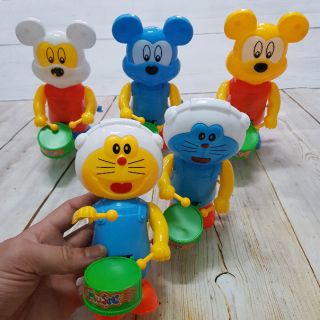 Đồ chơi thú đánh trống vặn cót (nhiều mẫu)