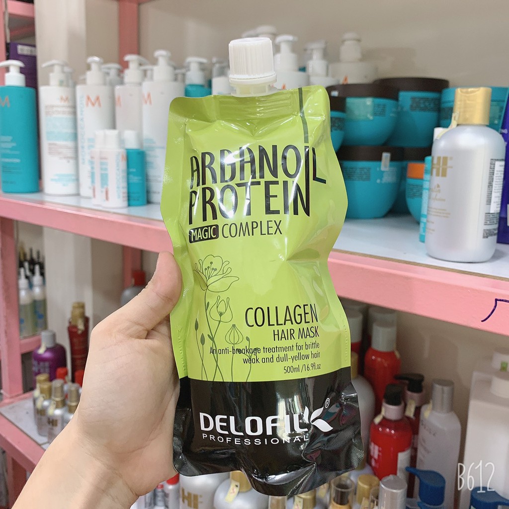 Kem hấp ủ tóc Delofil dưỡng ẩm phục hồi tóc khô sơ hư tổn 500ml (Hàng chính hãng)