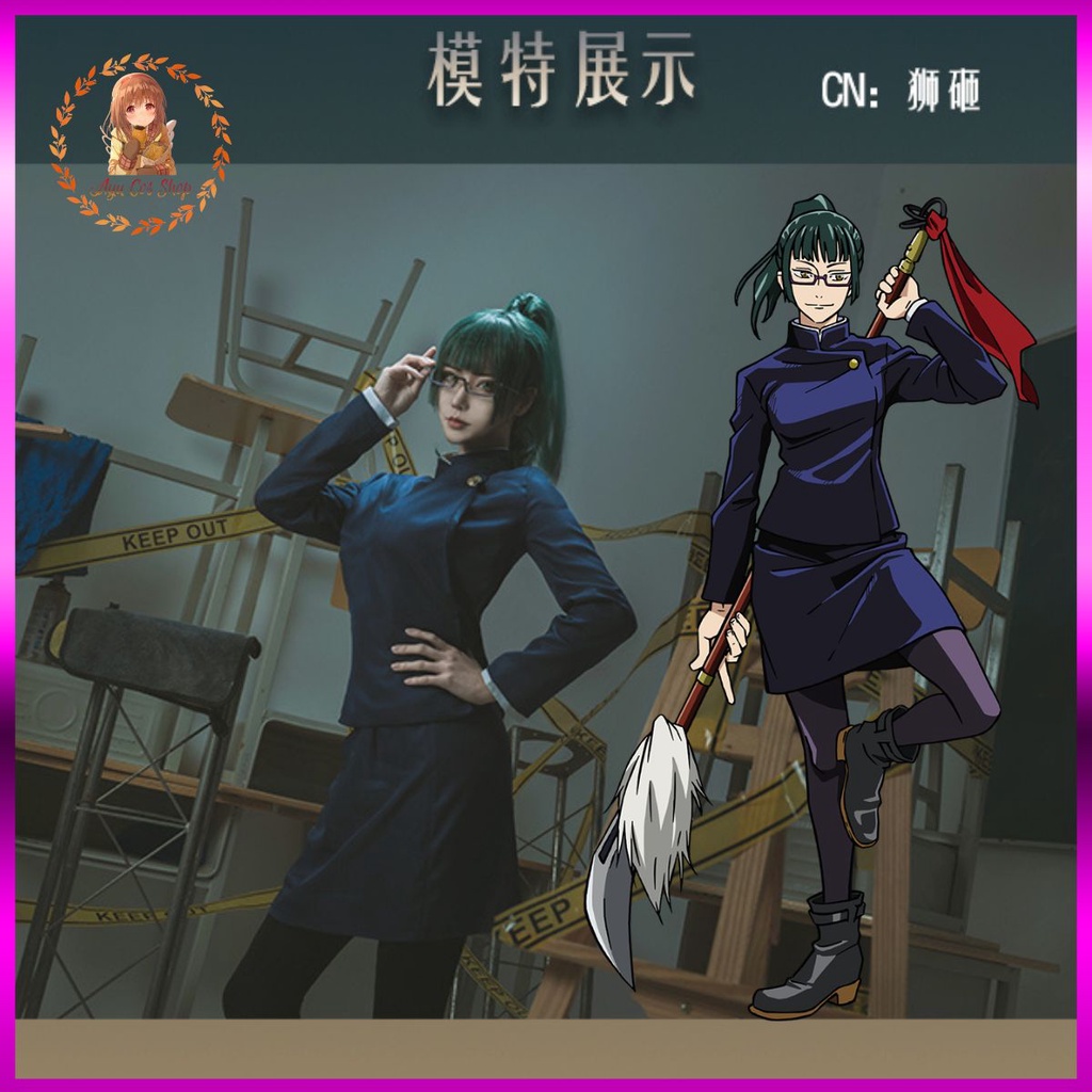 Trang phục set đồ cosplay Maki Zenin Jujutsu Kaisen Chú Thuật Hồi Chiến