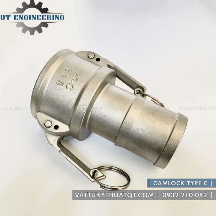 Khớp nối nhanh Camlock INOX 304 | Kiểu C | DN15,DN20,DN25