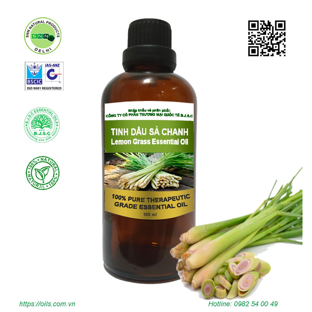 Tinh dầu Sả Chanh 100ml nguyên chất nhập khẩu Ấn Độ 100%
