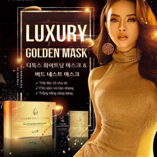LUXURY GOLDEN MASK : Cấy Trắng - Hút Chì - Thải Độc
