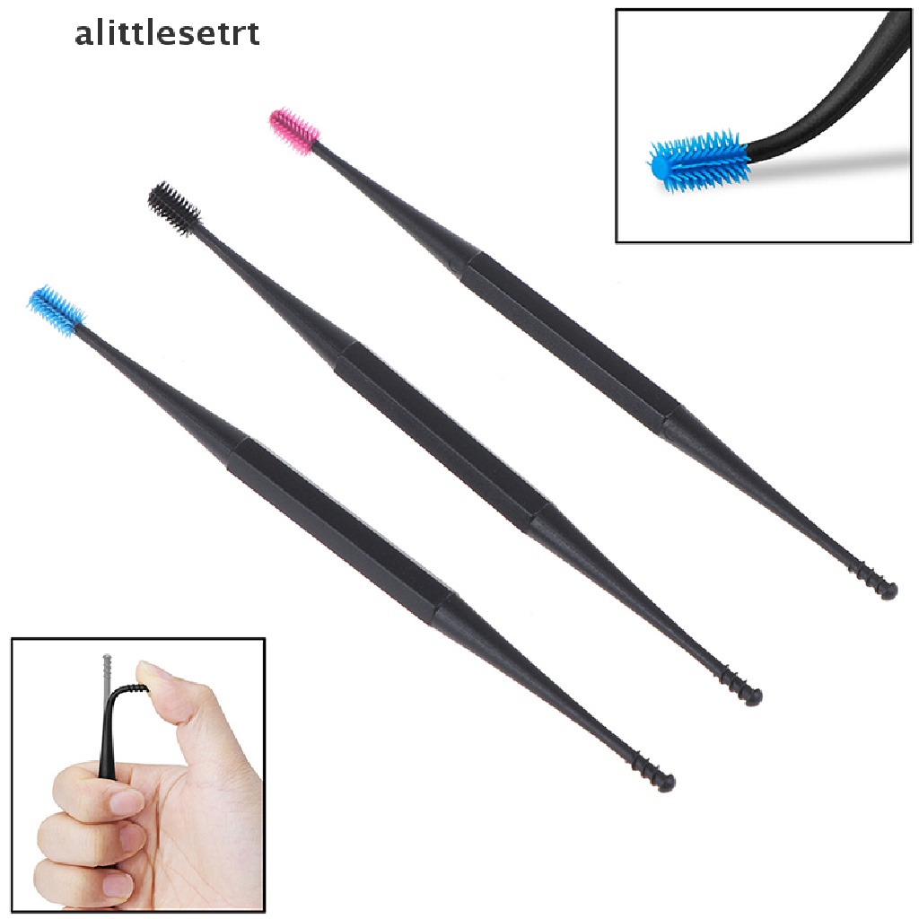 Dụng Cụ Lấy Ráy Tai Bằng Silicon Mềm Dạng Xoắn Ốc Hai Mặt Tiện Lợi