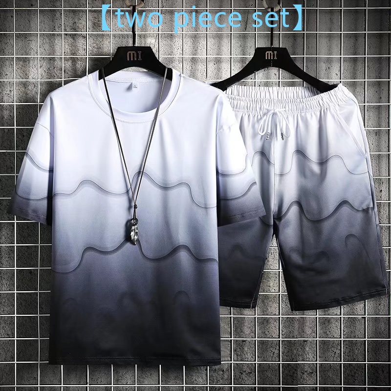 Áo Thun Tay Ngắn Dáng Rộng In Họa Tiết Phong Cách Hàn Quốc Thời Trang Mùa Hè Cho Nam Size M-5XL