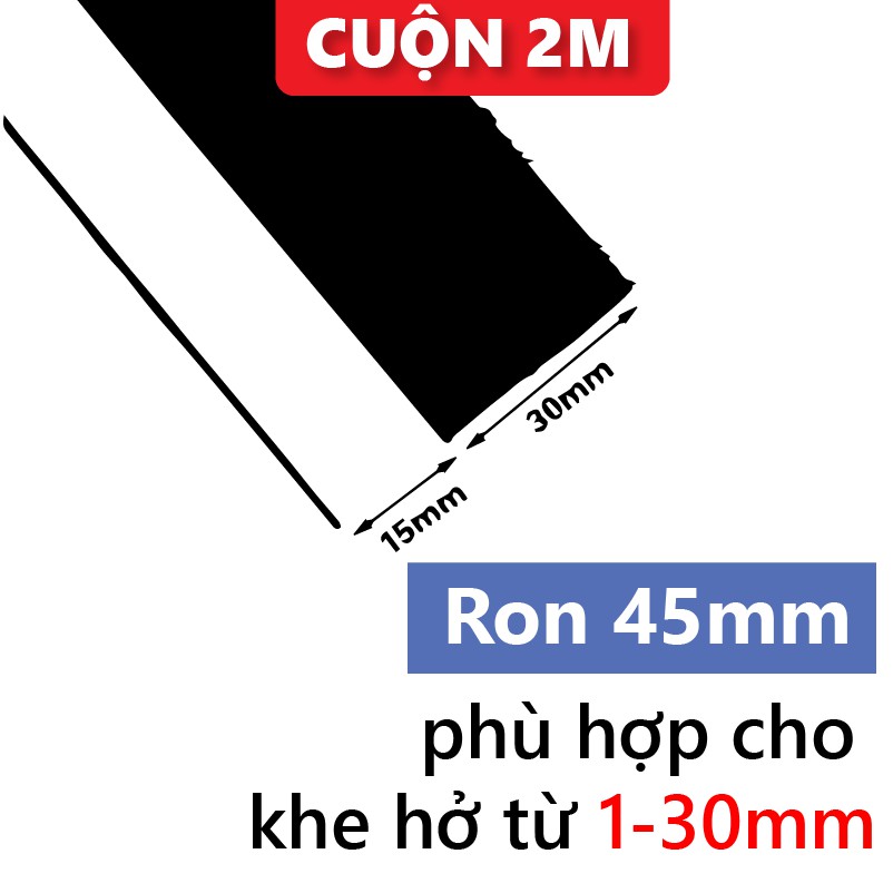 2 Mét ron dán cửa chặn khe hở  Thanh dán đáy cửa NANORON chống bụi, chống côn trùng, chống thoát hơi lạnh R234