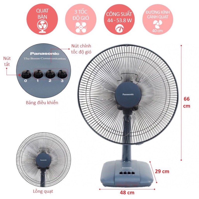 Quạt bàn Panasonic F400C ,