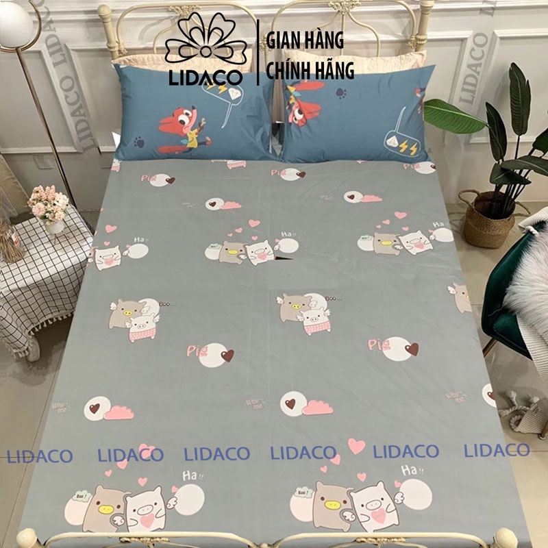 Ga chống thấm cotton poly LIDACO dành cho size nệm dày 20cm