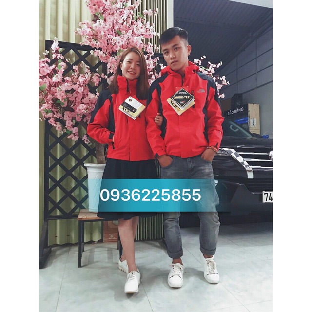 Áo Gió 2 Lớp TNF Vải Gotex Chống Nước Cực Xịn
