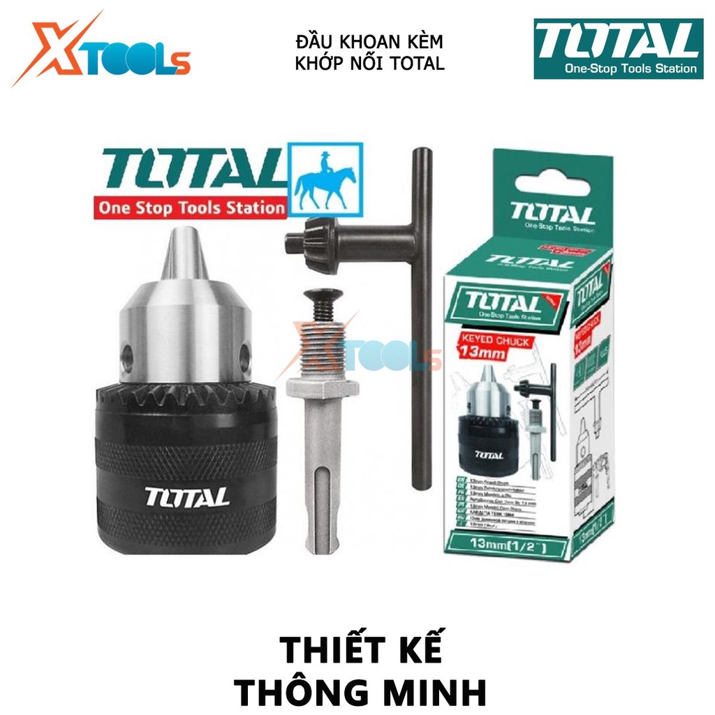 Đầu khoan kèm khớp nối TOTAL TAC451301.1 | đầu khoan có răng khả năng khoan 1.5-13mm [CHÍNH HÃNG] [XTOOLs]