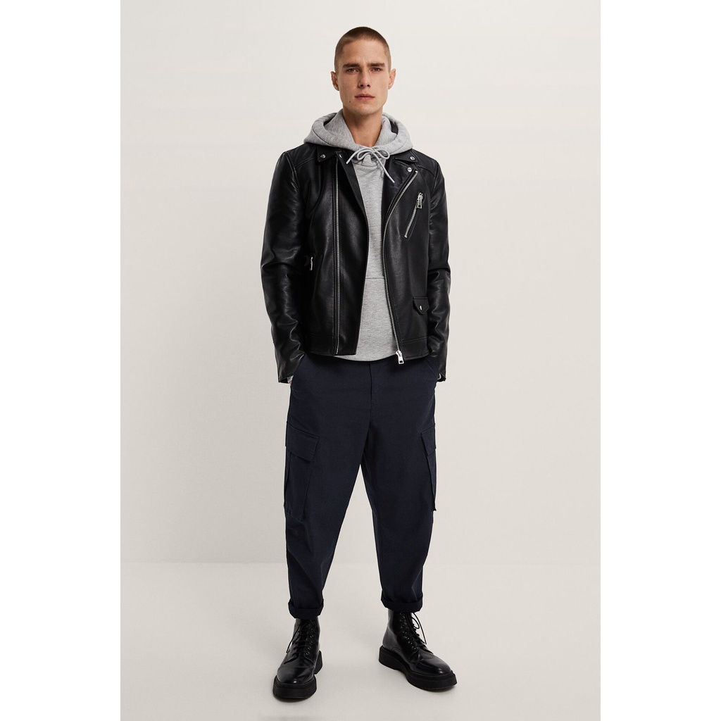 Áo khoác da nam Zara