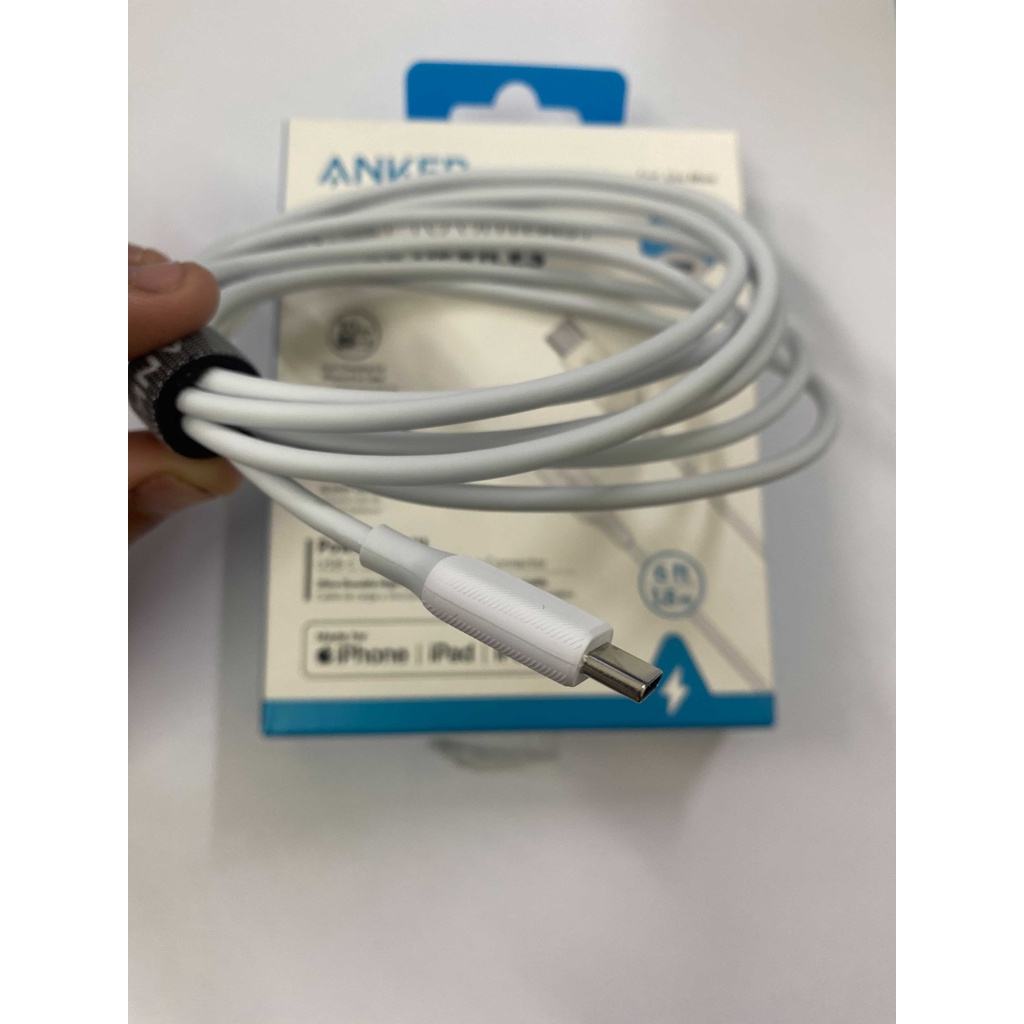 Cáp Điện Thoại Anker PowerLine III USB-C To LN 1.8m - A8833