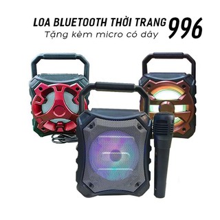 Loa karaoke bluetooth mini KTS 996 có đèn Led GIAO MẪU NGẨU NHIÊN