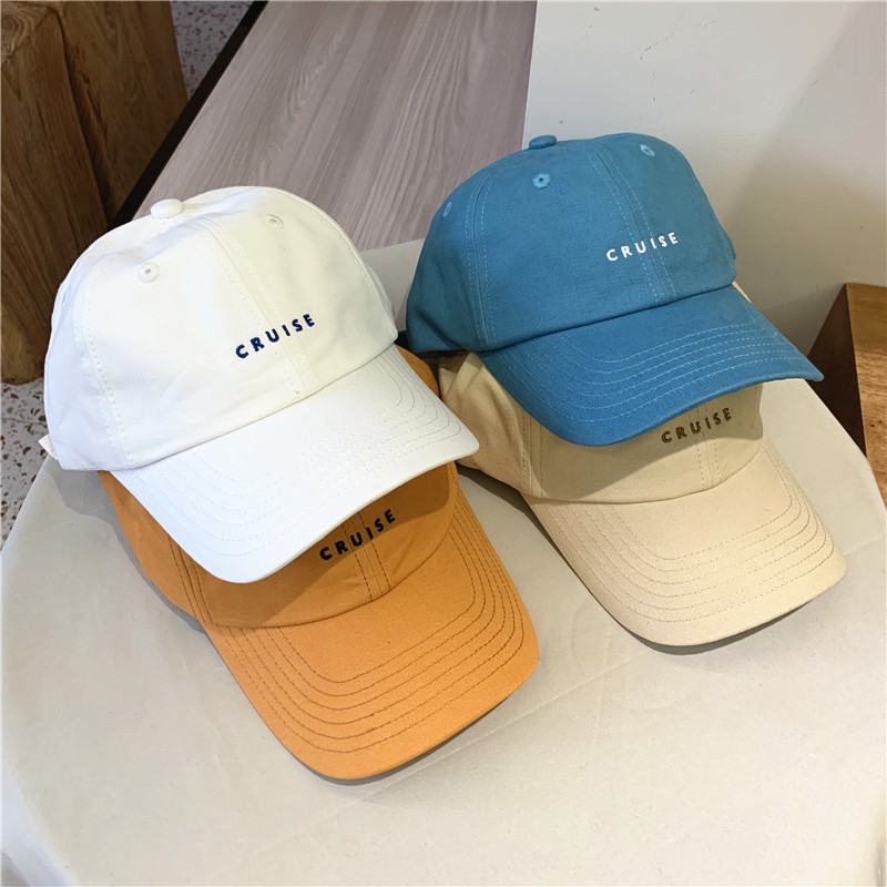 Mũ Lưỡi Trai Cotton Mềm Thêu Chữ Cho Nam Và Nữ Cruise