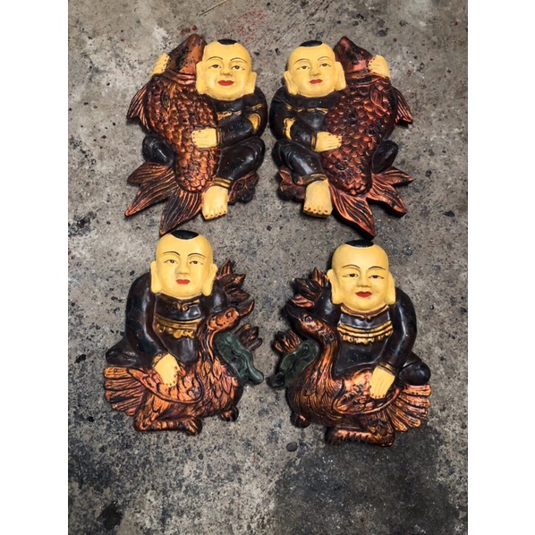 Tranh Đông hồ  bằng gỗ treo tường