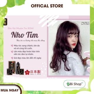 🍇DẦU GỘI NHUỘM TÓC KOMI MÀU NHO TÍM 💜 MÀU TÓC XU HƯỚNG CHO MÙA THU ĐÔNG 2021