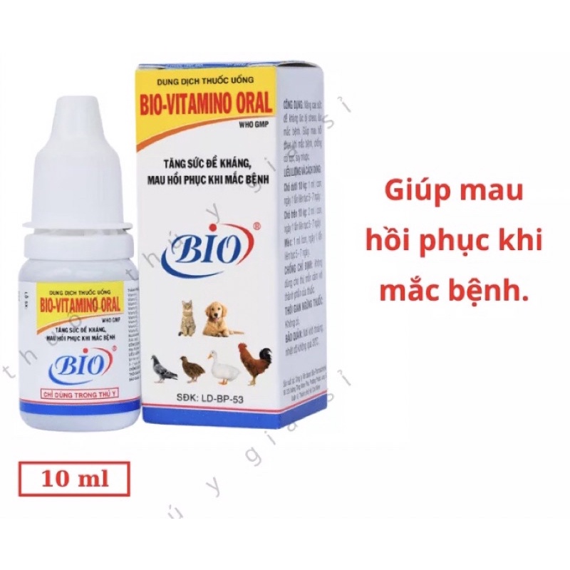 Vitamin tăng sức đề kháng, phục hồi khi chó mèo mắc bệnh, chống còi xương, suy nhược