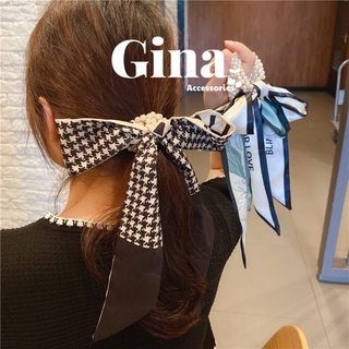 Khăn buộc tóc Turban, khăn quàng cổ, cột tóc, quấn túi Gina.accessories (tặng kèm dây buộc tóc mix hạt trai nhân tạo)