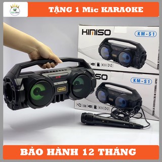 Loa bluetooth karaoke kimiso-s1 chính hãng tặng kèm mic hát - bảo hành 12 tháng