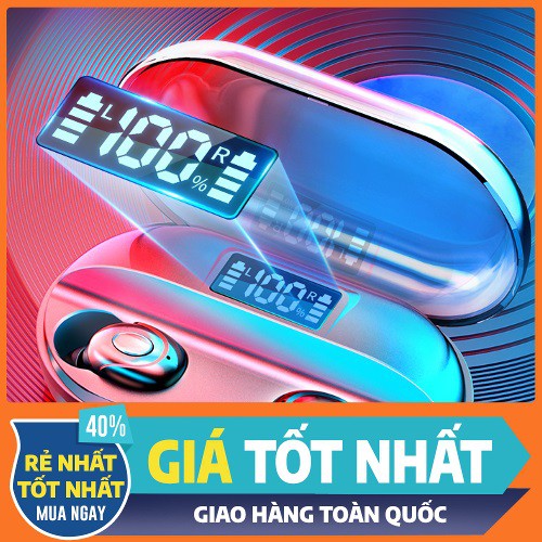 [GIẢM GIÁ SỐC] Tai Nghe Bluetooth 5.0 Không Dây T2 TWS Hiển thị % pin