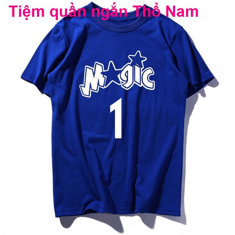 Áo phông bóng rổ Nam Magic All-Star McGrady số 1 T-MAC Lose Hip Hop Streetball Training Thường xuyên ngắn