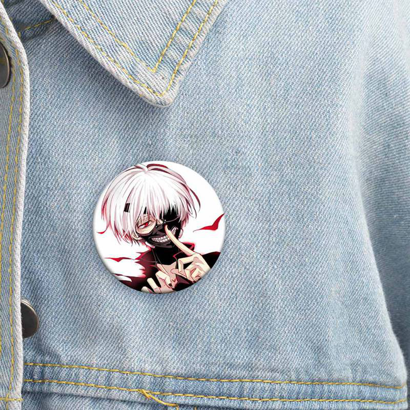 Sawadik 2020 New Arrivals Anime Tokyo Ghoul Brooch Pins Pins Cosplay Badge Kaneki Ken Badge Accessories