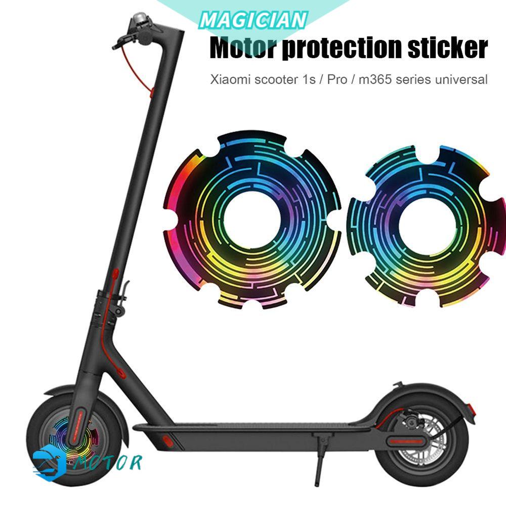 Bộ 2 Miếng Dán Bánh Xe Trước Bằng PVC 12 Màu Chống Thấm Nước Cho Xe Scooter Điện Xiaomi M365/1s/pro2