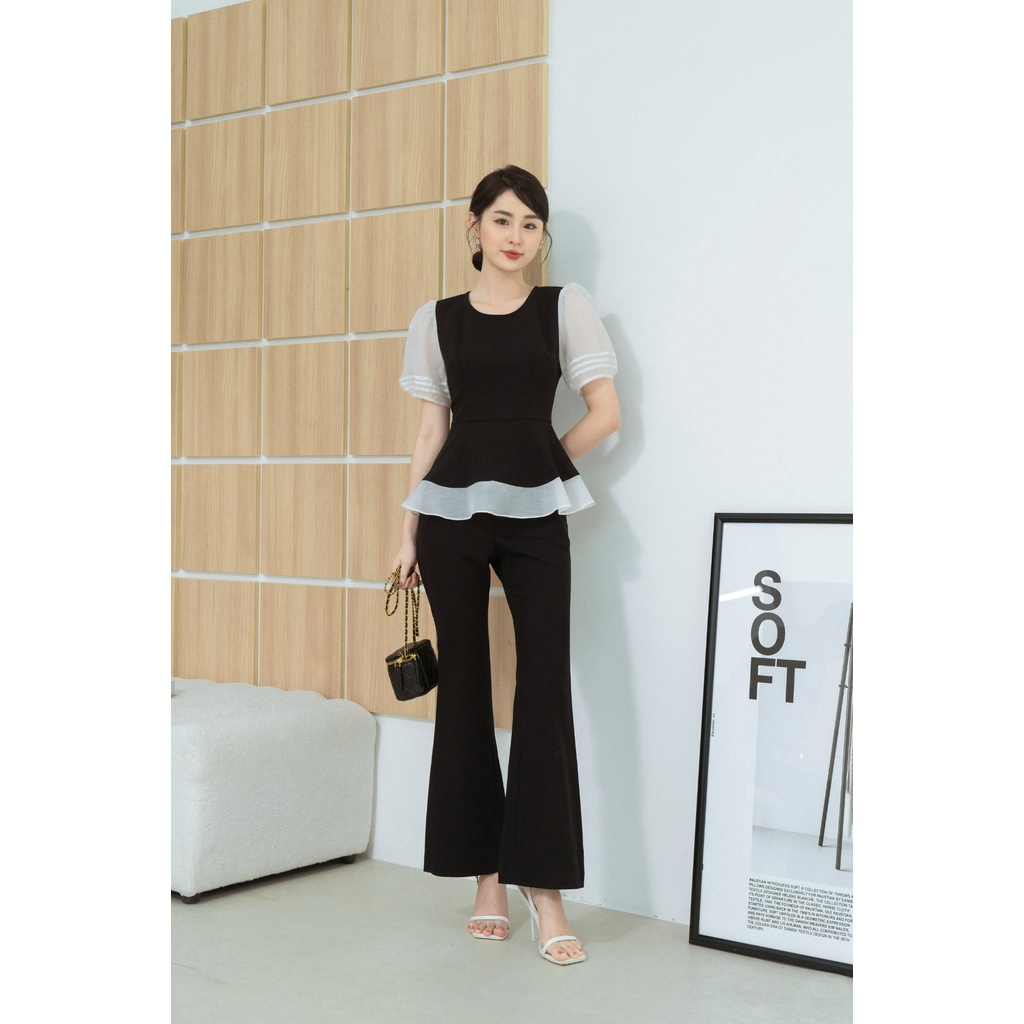 Áo tay trần nếp bèo gấu TIINSTORE AHN373