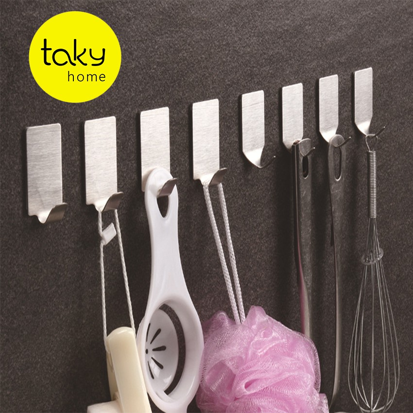 Móc Dán Tường Chịu Lực, Móc Inox, Móc Dính Tường Siêu Dính, Treo Đồ Đa Năng, Tiện Dụng Gia Đình, Taky Home 2002 | BigBuy360 - bigbuy360.vn
