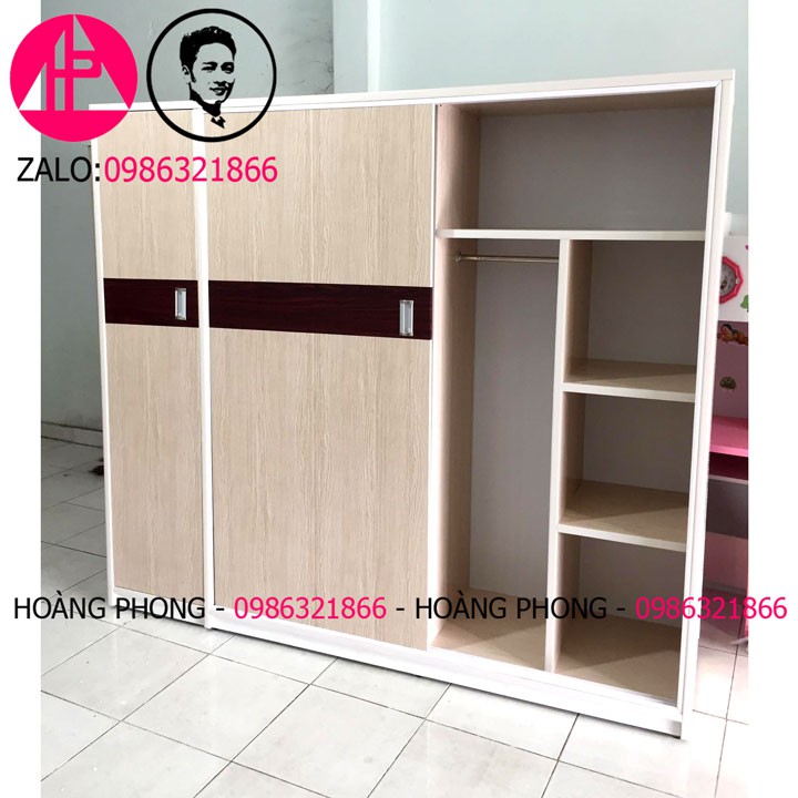Tủ quần áo cửa trượt - vân gỗ đẹp - miễn phí giao hàng tận nơi