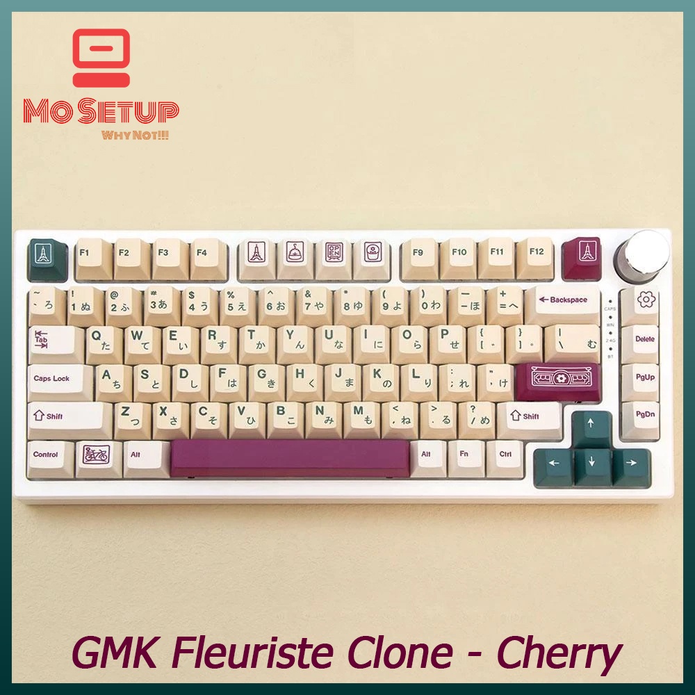 Keycap bàn phím cơ_GMK Fleuriste Clone PBT Dyesub Cherry Profile_Dành cho các layout.
