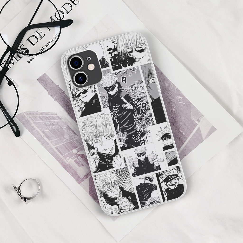 Ốp Lưng Gojo satoru collage hình vẽ truyện tranh cho Iphone 5 6 7 8 Plus 11 12 Pro Max X Xr PAP20210973