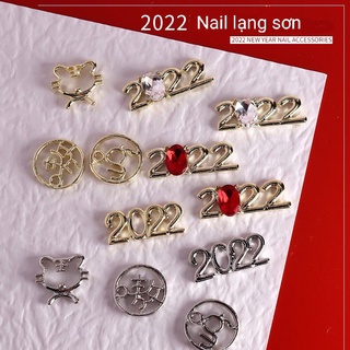 Charm nail tết 2022 kim loại cao cấp