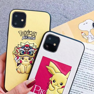 Ốp lưng iphone 11 11pro 11pro max Pikachu Soft Leather