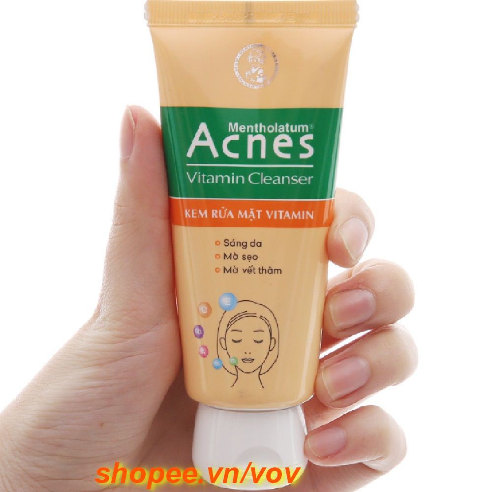 Kem rửa mặt Acnes 50g sáng da mờ sẹo và vết thâm 100% chính hãng, vov cung cấp và bảo trợ.