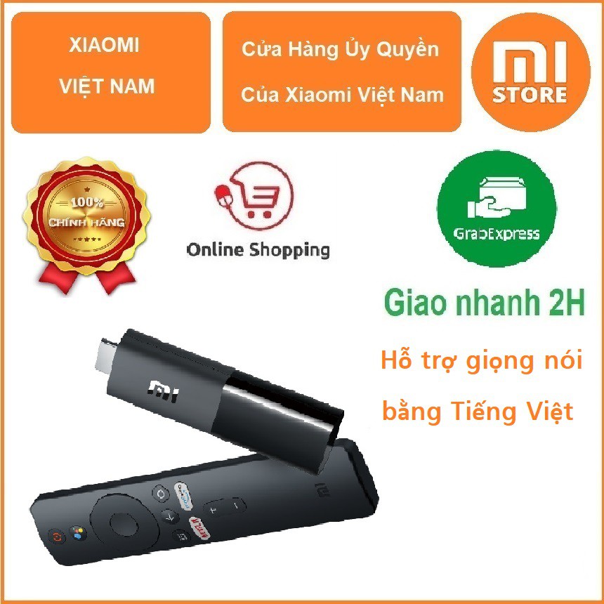 Xiaomi Mi TV Stick Android Tv box Quốc Tế tìm kiếm giọng nói Tiếng Việt