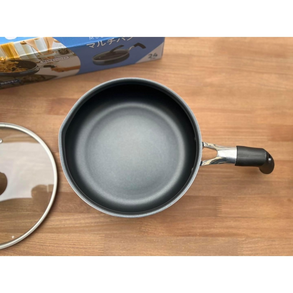 Chảo sâu lòng DCM 24cm hàng chính hãng Nhật Bản, dùng với mọi loại bếp, bảo hành lên tới 12 tháng