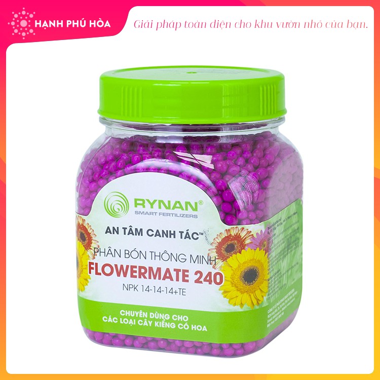 Phân Bón Rynan 240 (150gr) Thông Minh Tan Chậm Flowermate Chuyên Dùng Cho Cây Kiểng Có Hoa -Duy Trì Dưỡng Chất 90 Ngày