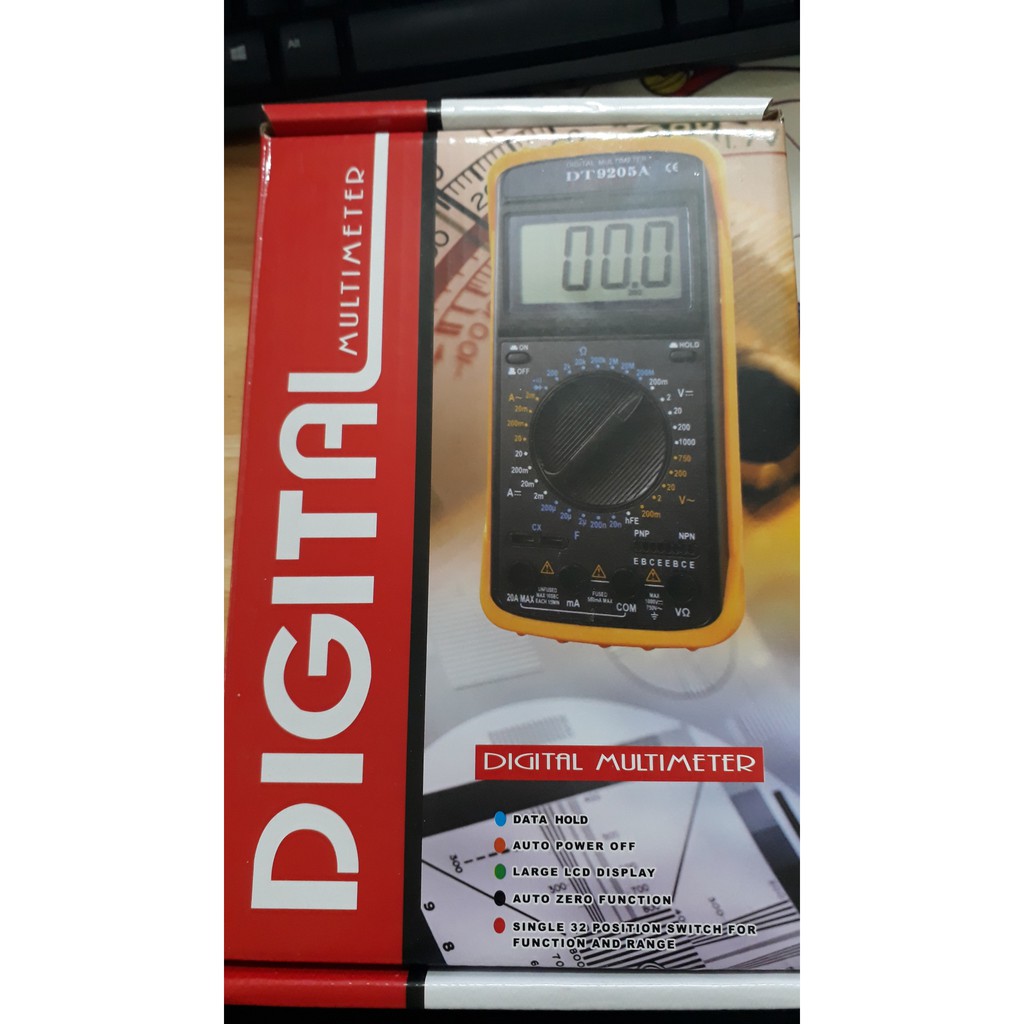 Đồng Hồ Vạn Năng Digital Multimeter DT9205A  Đồng Hồ Điện Tử Đo Điện Đa Năng