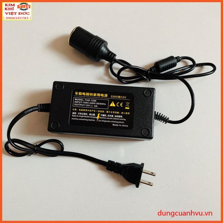 Bộ chuyển đổi nguồn 220v sang 12v 6A- 72W