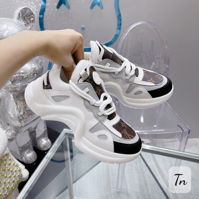 Giày thể thao Lv đế sóng bản 2 dây super fullbox, bill, túi giấy