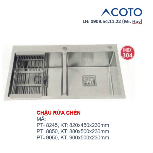 CHẬU RỬA CHÉN PT-8245