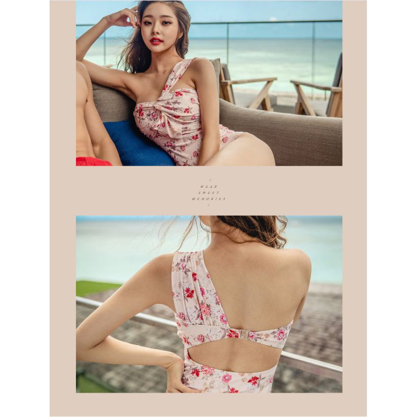Bikini 2020 mẫu mới, đồ bơi một mảnh sexy chéo vai Hàn Quốc giấu bụng | BigBuy360 - bigbuy360.vn