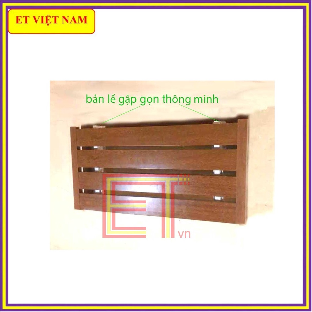 Bàn treo ban công - gập gọn thông minh, thương hiệu ALUMODE  nhôm gỗ cao cấp, không lão hóa do nắng