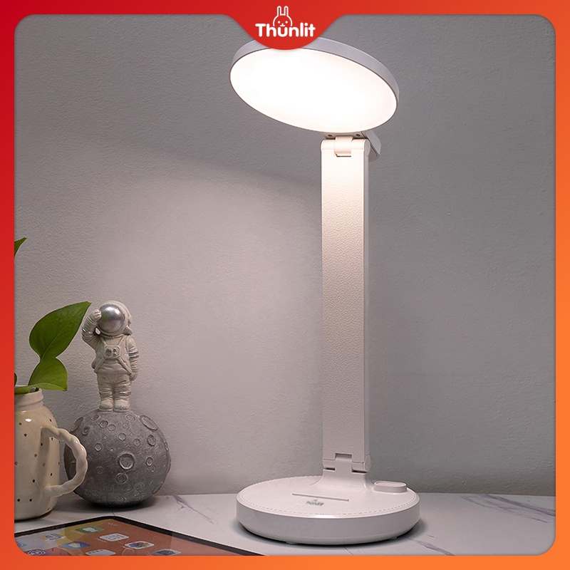 Đèn bàn học Thunlit bảo vệ mắt 2000mAh có thể sạc lại 3 nhiệt độ màu có thể điều chỉnh vùng ánh sáng lớn