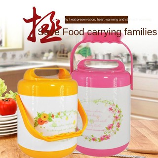 Sản phẩm mới bình giữ nhiệt, xô đựng canh, xô đựng canh, hộp cơm bento Hộp cơm hai lớp bên trong bằng thép không gỉ Hộp