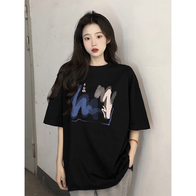 NRVP Áo Thun Nữ Tay Ngắn In Hình Phong Cách Hàn Quốc Thời Trang Mùa Hè 2022